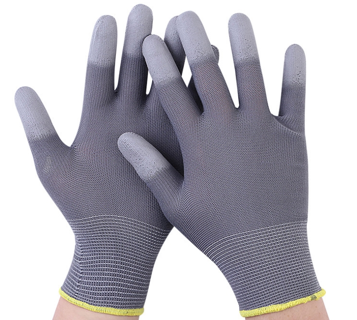 PU-008 13gauge  grey pu top fit  gloves